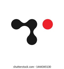vector logo image letter T