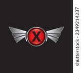 
vector logo image of the letter x, with wings, can be used for company logos, sports car logos or can enter the 3d logo category