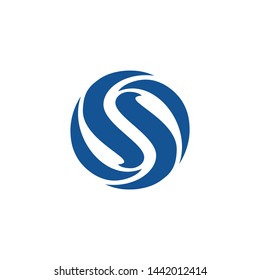 vector logo image of modern S