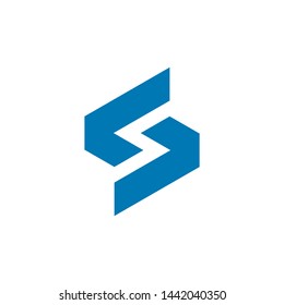 vector logo image of modern S