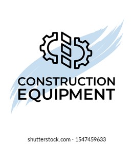 Vector logo for the industry. Vector illustration. Design element for construction, industry, engineering, technology and other uses.