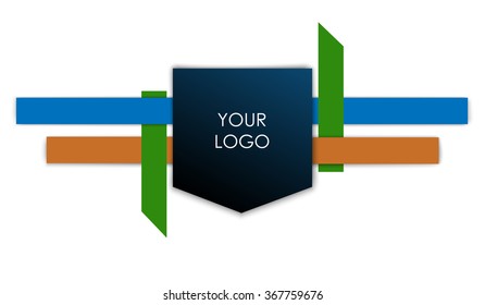 Vector logo infographic. Business concept with place for your logotype. Abstract background.