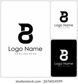 inicial do logotipo do vetor B. logotipo criativo