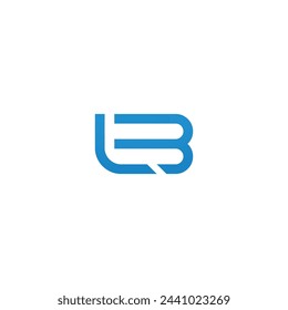 Vector logo initial LB minimalist abstract design