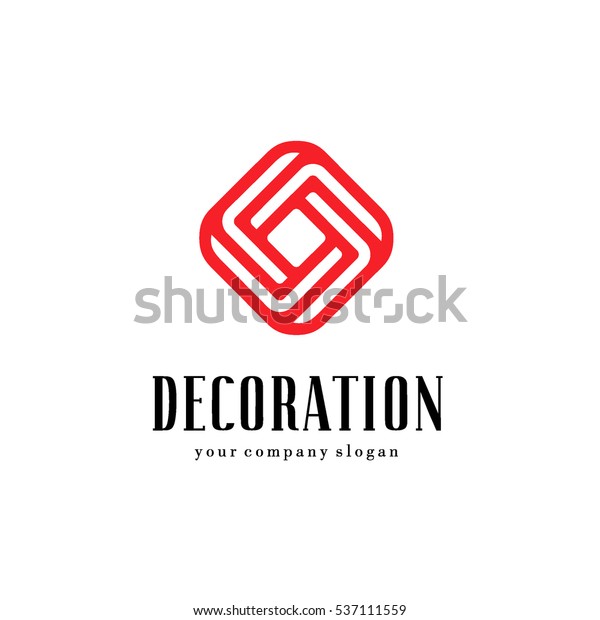 Vector Logo Interior Furniture Shops Decor Stock
