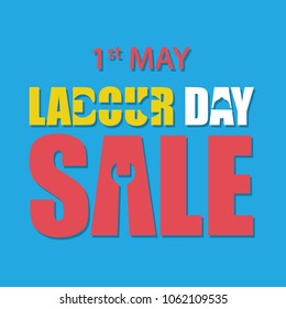 Vector logo. International Labor Day. Labor day. The first of May