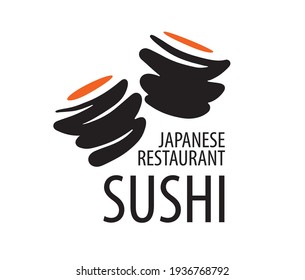 Vector logo of Japanese food on a white background