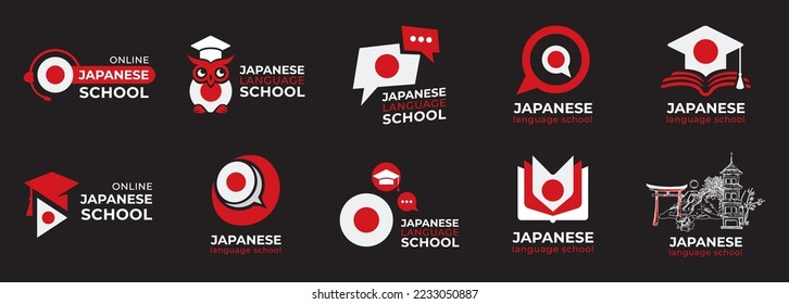 Vector logo of the Japanese language school