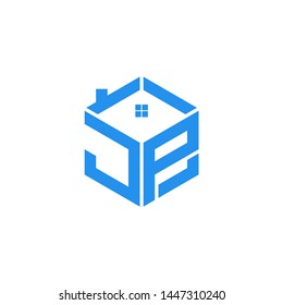 Vector logo of JP real estate letters