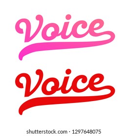 Vector logo for Karaoke bar or Singing School - Style lettering