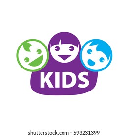 Vector Logo Kids Stock Vector (Royalty Free) 593231399 | Shutterstock