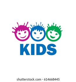 Kids Zone Logo Template Child Palm Stock Vector (Royalty Free) 754442077
