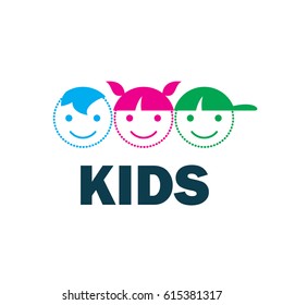 Vector Logo Kids Stock Vector (Royalty Free) 615381317 | Shutterstock