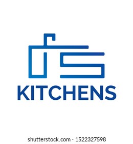 Vector Logo Of Kitchen Furniture, Kitchen Production