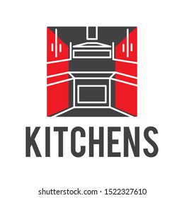 Vector Logo Of Kitchen Furniture, Kitchen Production