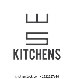 Vector logo of kitchen furniture, kitchen production