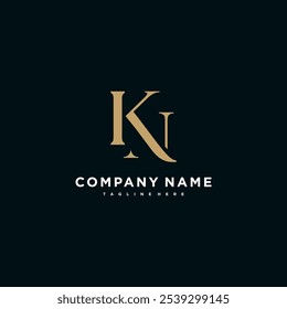 Logotipo de Vector Inspiración del logotipo KN