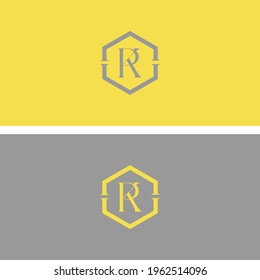 Vector logo of  KP and PK Initial letter uppercase modern logo design template elements.  Illuminating and Ultimate letter Isolated on white background. Can be used as  business, Brands, Mascot.