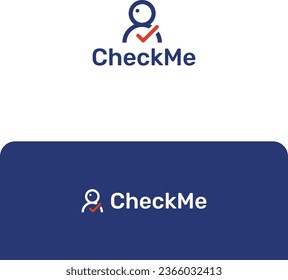 Vector logo for a KYC identity verification company, user check