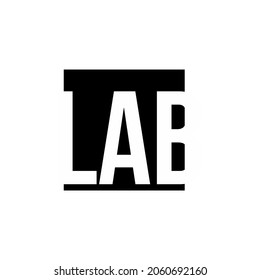 vector logo of LAB letters, for free design.