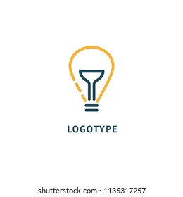 Vector logo lamp