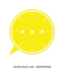 Vector logo of lemon chat