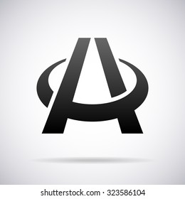 Vector logo for letter A. Design template