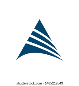 vector logo letter A abstract