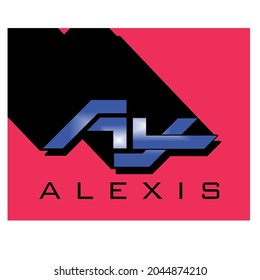 Vector logo letter ALX, for free design.