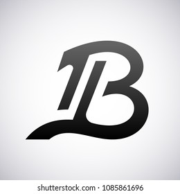 Vector logo for letter B design template