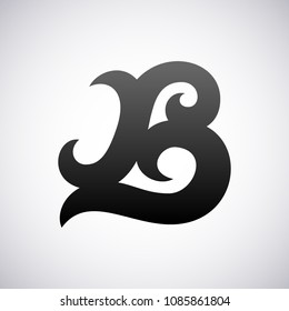 Vector logo for letter B design template