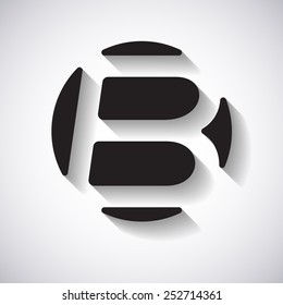 Vector logo for letter B design template