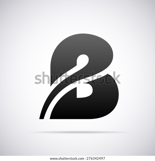 Logo del vector para la plantilla de diseño de letra B