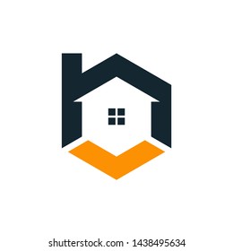 vector logo letter B real estate