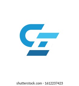 Vector Logo Letter C Blue Stock Vector (Royalty Free) 1612237423 ...