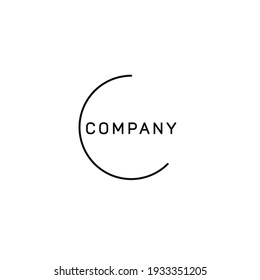 Vector logo letter C company