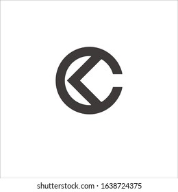 vector logo letter "ck" for brand and company names