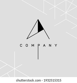 Letra del logotipo del vector A