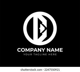 Vector Logo Letter D. Alphabet logo design. D style logo icon shape. D letter designs for logo and icons