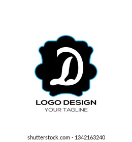 Vector logo for letter D design template