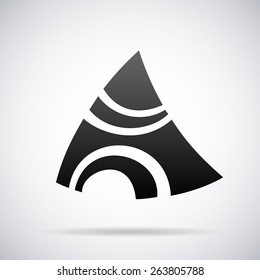 Vector logo for letter A design template
