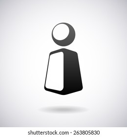 Vector logo for letter i design template
