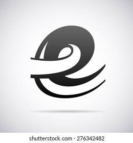 Vector logo for letter e design template