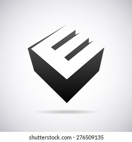 Vector logo for letter E design template