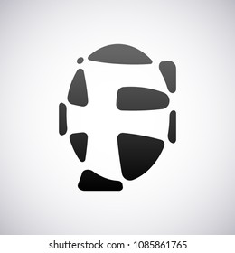Vector logo for letter F design template