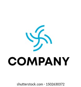 vector logo letter F sign design template simple