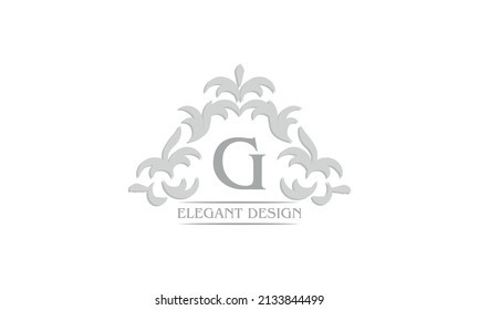 Vector logo with the letter G. Can be used for jewelry, beauty and fashion industry. Great for logo, monogram, invitation, flyer, menu, brochure, background or any desired idea.