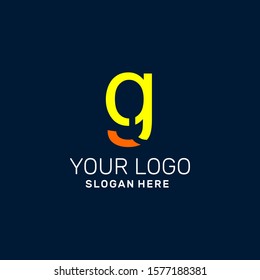 Vector logo for letter g design template