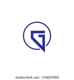 Vector logo for letter G design template.Beautiful Minimalist Logotype design for branding,Elegant identity design.