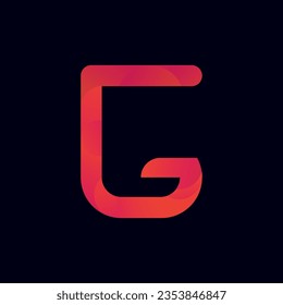 Vector logo for letter G. Design template